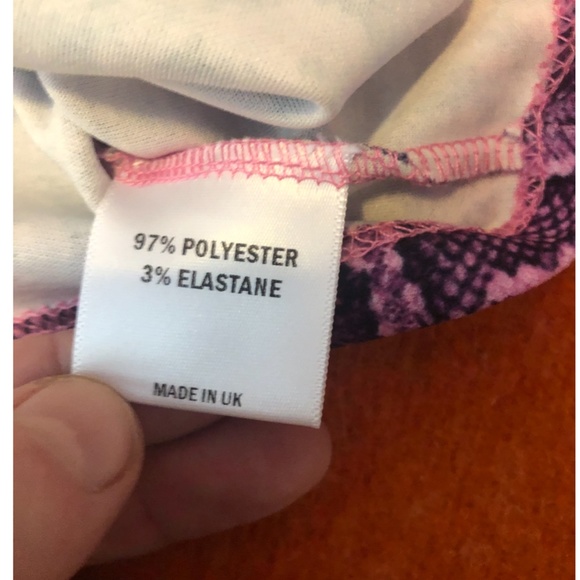Capsule 98 pink & black snake print cropped top / cami NWT - Picture 5 of 12